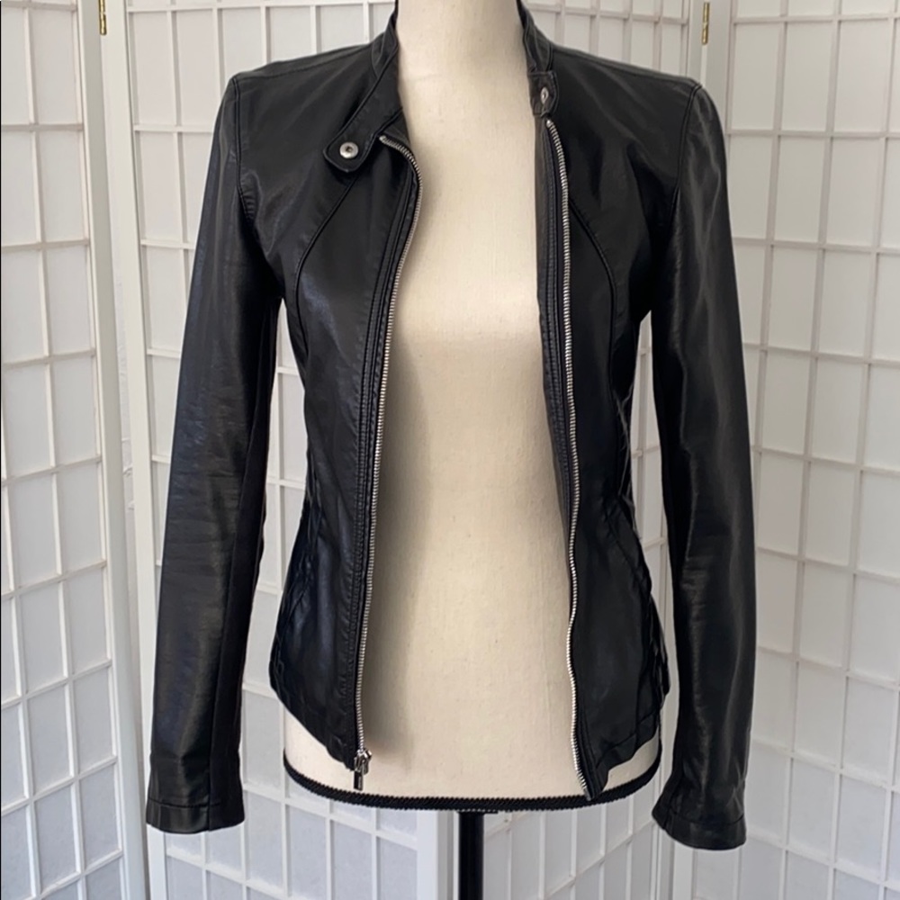 Express Vegan Faux Leather Jacket